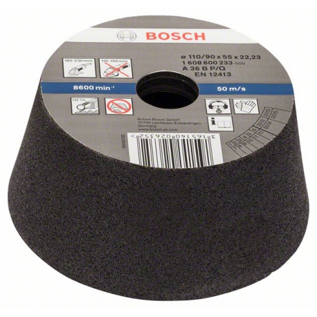 1608600233 Meule boisseau conique, métal/fonte Accessoire Bosch pro outils