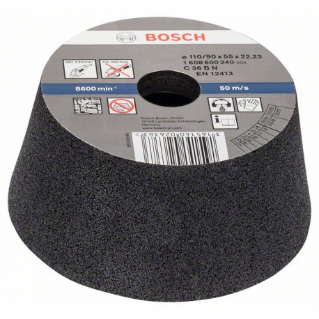 1608600240 Meule boisseau conique - Pierre/béton Accessoire Bosch pro outils