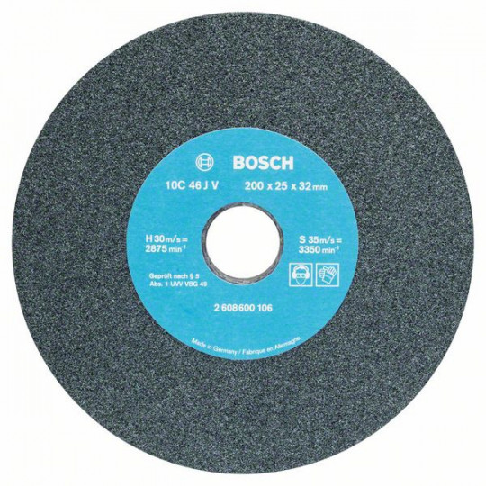 Meule pour touret 200x25x32 mm grain 60