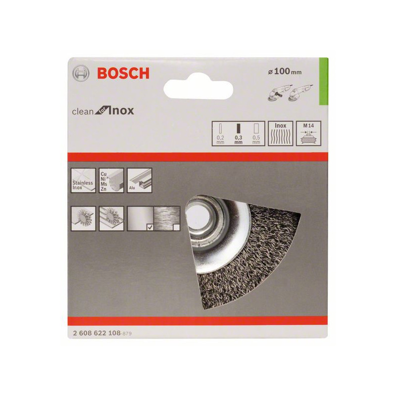 2608622108 Brosse conique, en inox Accessoire Bosch pro outils