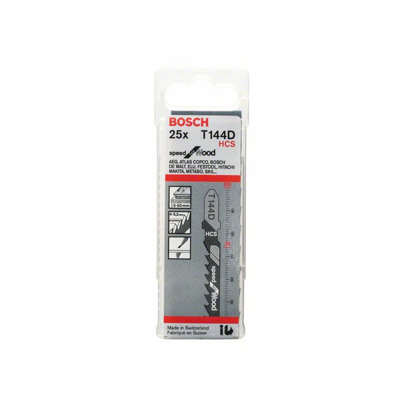 2608633625 Lames de scie sauteuse T 144 D Accessoire Bosch pro outils