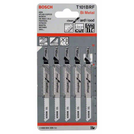 2608634235 Lame de scie sauteuse T 101 BRF Accessoire Bosch pro outils