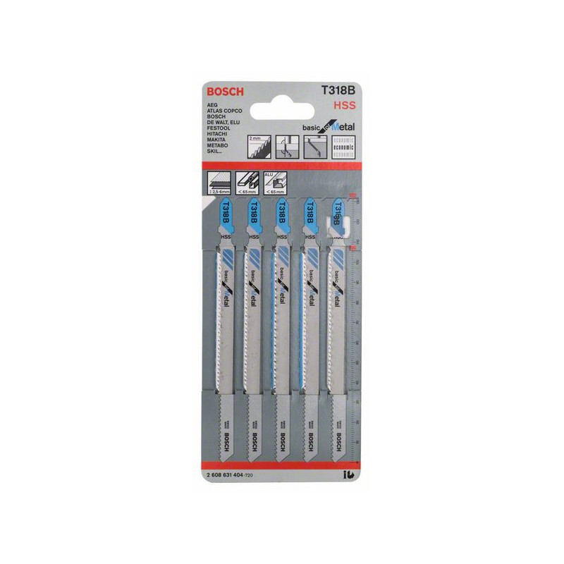 2608631404 Lame de scie sauteuse T 318 B Accessoire Bosch pro outils