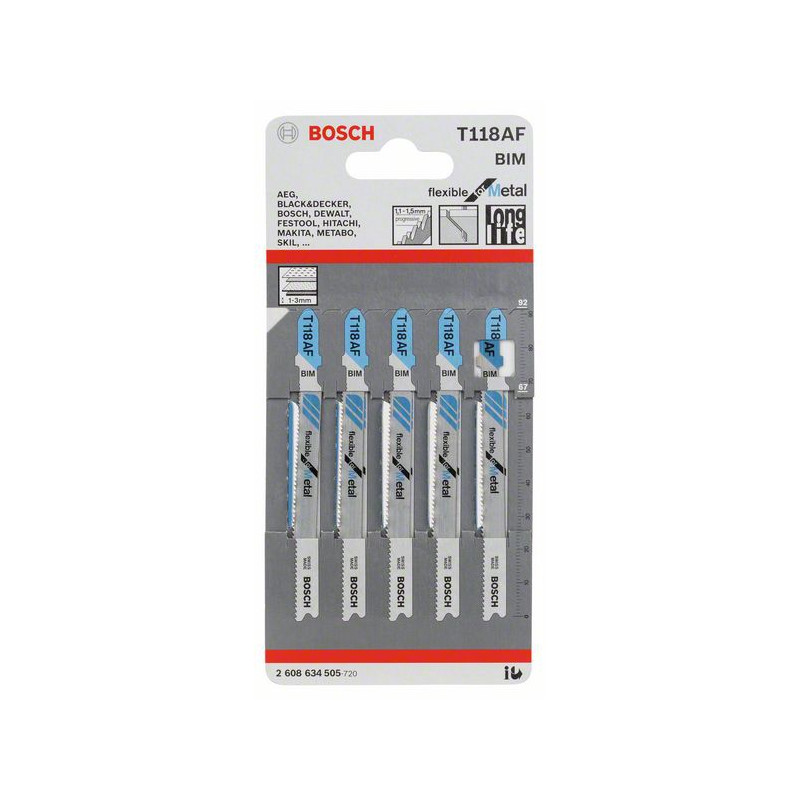 2608634505 Lame de scie sauteuse T 118 AF Accessoire Bosch pro outils