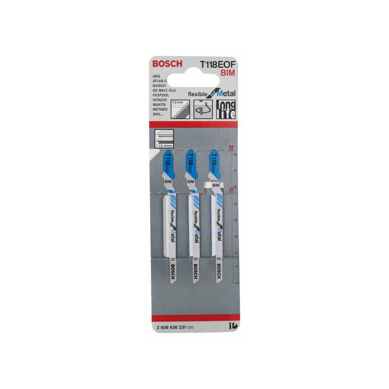 2608636231 Lame de scie sauteuse T 118 EOF Accessoire Bosch pro outils