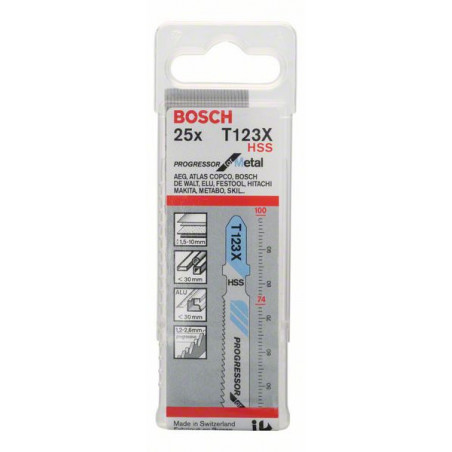 2608638474 Lame de scie sauteuse T 123 XF Accessoire Bosch pro outils