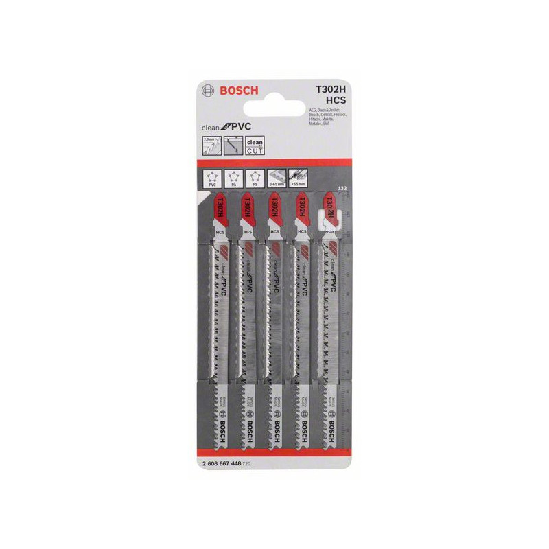 2608667448 Lame de scie sauteuse T 302 H Accessoire Bosch pro outils