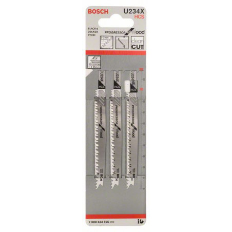2608633525 Lame de scie sauteuse U 234 X Accessoire Bosch pro outils