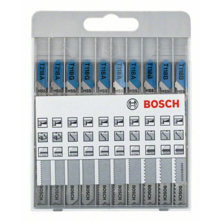2607010631 Lames de scie sauteuse Basic for Metal, set de 10 pièces Accessoire Bosch pro outils