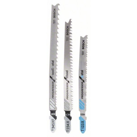 2607010515 Lames de scie sauteuse, set de 3 pièces Accessoire Bosch pro outils