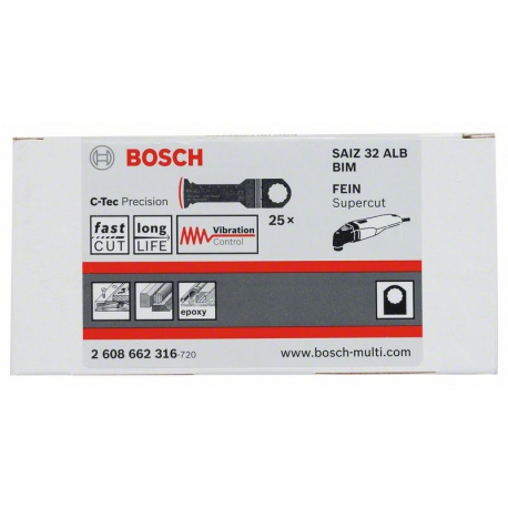 2608662316 Lame plongeante BIM SAIZ 32 ALB Wood and Metal Accessoire Bosch pro outils