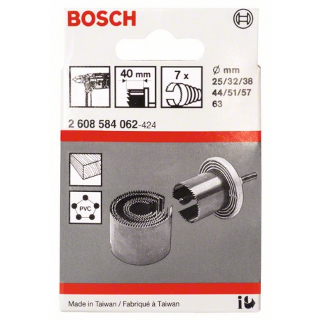 2608584062 Scies-cloches, set de 7 pièces Accessoire Bosch pro outils