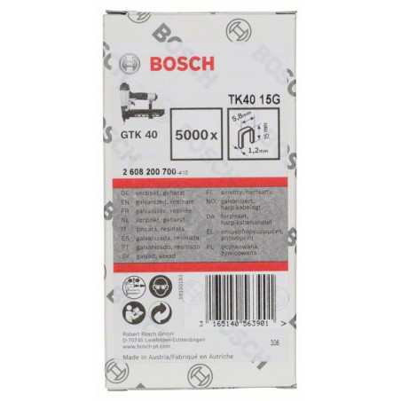 2608200700 Agrafe TK40 15G Accessoire Bosch pro outils