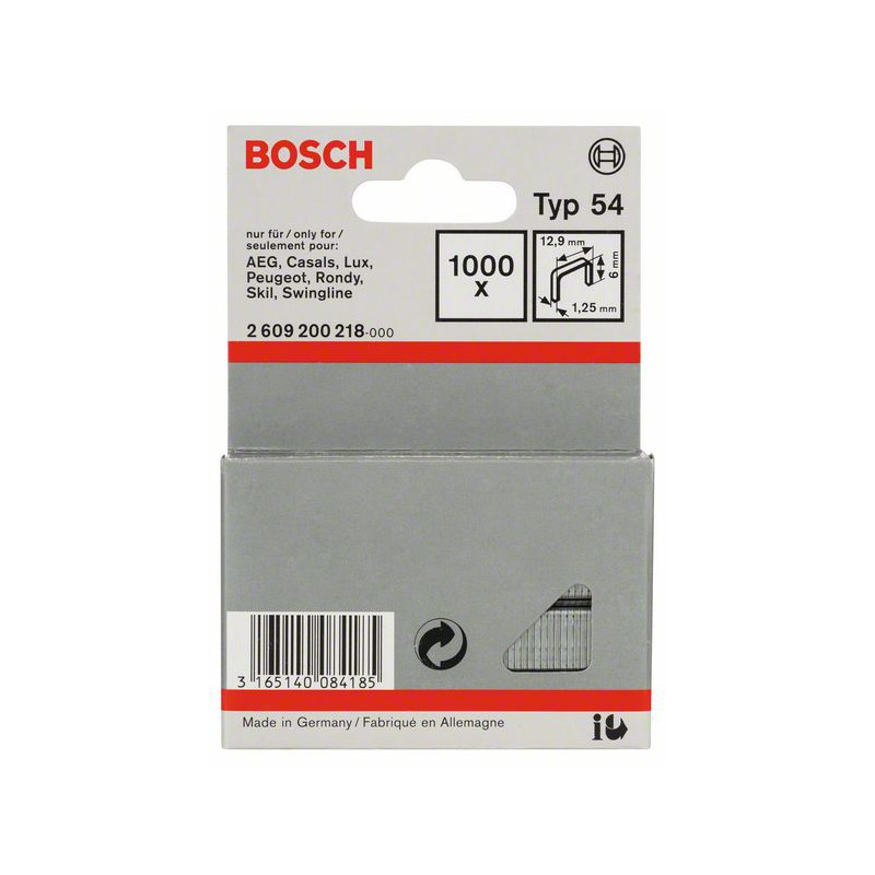 2609200218 Agrafe à fil plat de type 54 Accessoire Bosch pro outils