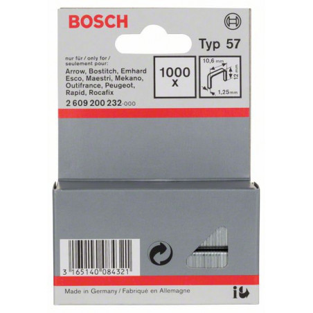 2609200232 Agrafe à fil plat de type 57 Accessoire Bosch pro outils