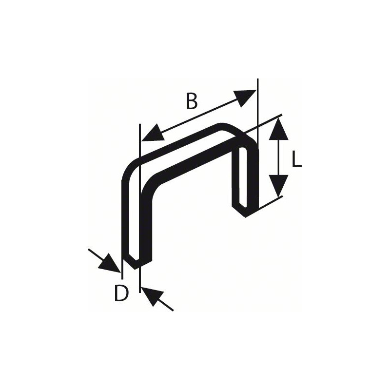 2609200236 Agrafe à fil fin de type 58 Accessoire Bosch pro outils
