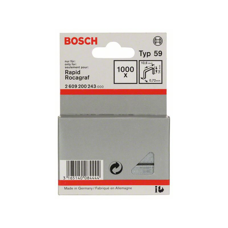 2609200243 Agrafe à fil fin de type 59 Accessoire Bosch pro outils