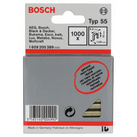 1609200389 Agrafe à dos étroit type 55 résinée Accessoire Bosch pro outils