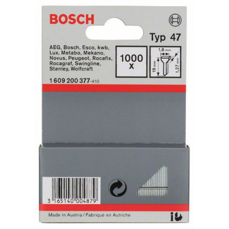 1609200377 Clou type 47 Accessoire Bosch pro outils
