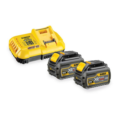 Pack de démarrage FLEXVOLT 2 batteries + chargeur rapide DEWALT | DCB118T2