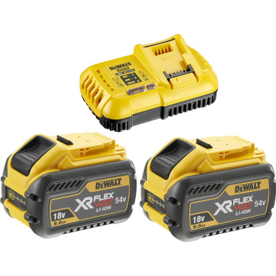 Pack de démarrage FLEXVOLT 2 batteries autonomie supérieure+ chargeur rapide DEWALT | DCB118X2