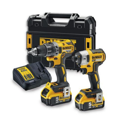 Kit 2 outils 18 Volts : Perceuse -visseuse COMPACT (DCD791) + Visseuse à chocs (DCF887) DEWALT | DCK268P2T