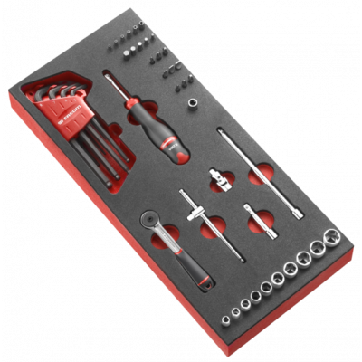 Module mousse cliquet douilles 1/4'' Facom | MODM.R161-36PB