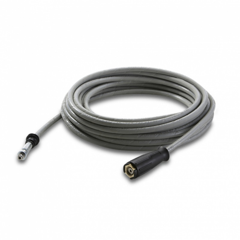 Flexible haute pression 10 m, DN 8,raccord AVS sur le pistolet, pour le secteur alimentaire, gris Karcher 6.390-704.0