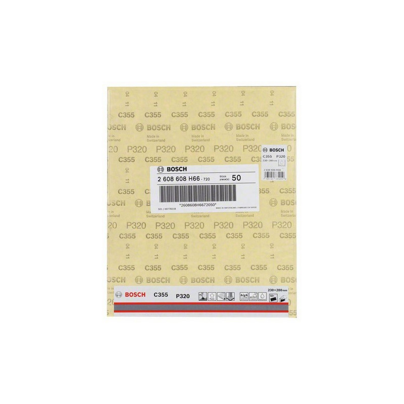Feuille abrasive/disque abrasif C355 230x280 G Bosch | 2608608H64