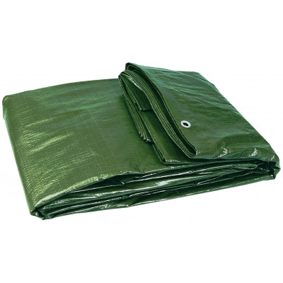 BACHE PLASTIQUE 6X5M RENFORCEE VERTE (120 G/M2 ENV.) TALIAPLAST | 390103