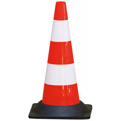 CONE PLASTIQUE 50CM PIED CAOUTCHOUC 1,850KG TALIAPLAST | 520601