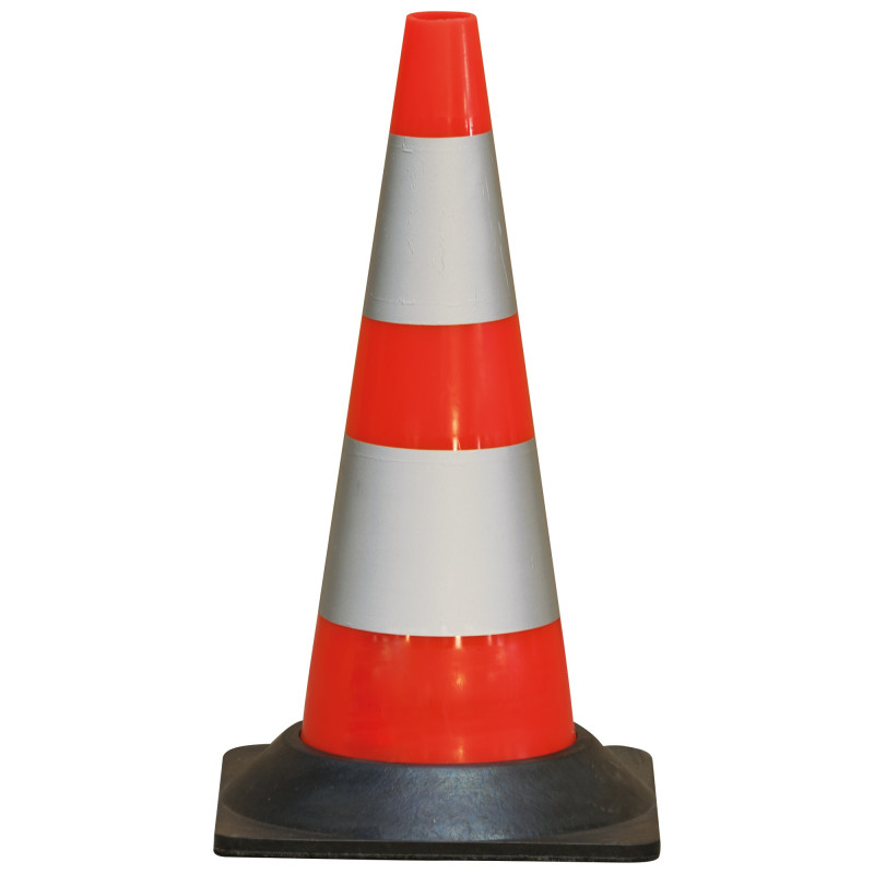 CONE PLASTIQUE FLUO 50CM RETRO CLASSE 2 1,850KG TALIAPLAST | 520801