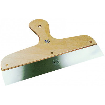 COUTEAU A ENDUIRE INOX MONTURE/MANCHE BOIS 35CM TALIAPLAST | 440801