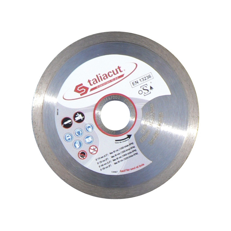 DISQUE LASER DIAMANT 125MM JANTE CONTINUE 6MM TALIAPLAST | 401246