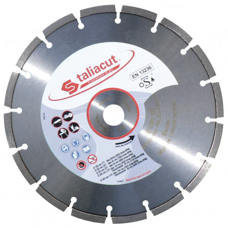 DISQUE LASER DIAMANT 230MM 16 SEGMENTS HAUTEUR 7MM TALIAPLAST | 401240