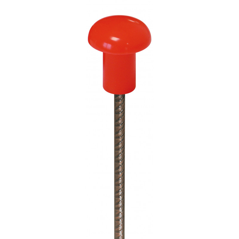 EMBOUT DE SECURITE ROUGE FLUO (SAC DE 125) TALIAPLAST | 600401