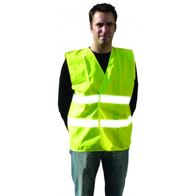 GILET JAUNE CLASSE 2 DOUBLE CEINTURE TALIAPLAST | 550553