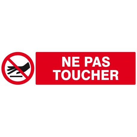 6234 Interdiction De Toucher 0x52mm Taliaplast