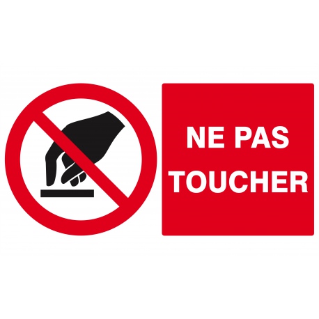 Interdiction De Toucher 330x0mm Taliaplast