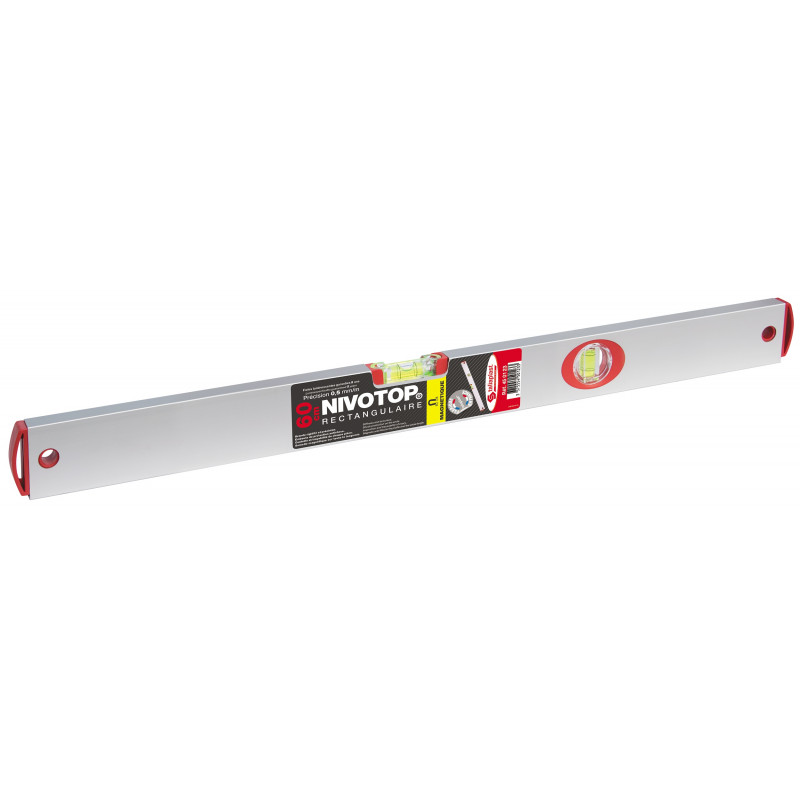 NIVEAU ALUMINIUM RECTANGULAIRE MAGNETIQUE 60CM TALIAPLAST | 450123