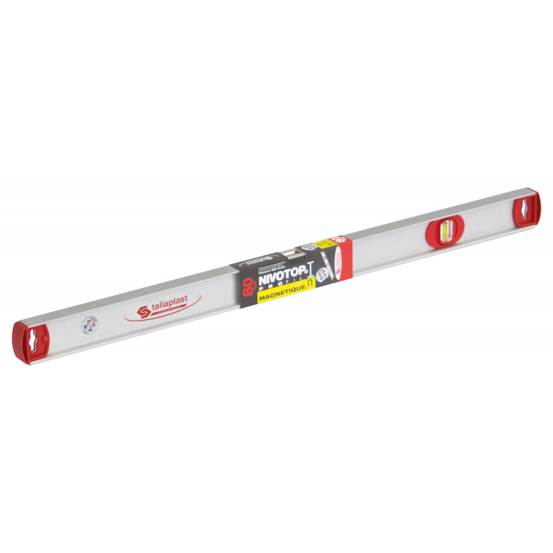 NIVEAU "NIVOTOP" ALUMINIUM PROFIL I MAGNETIQUE 80CM TALIAPLAST | 450422
