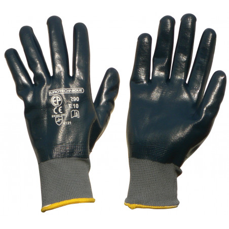 PAIRE DE GANTS NYLON/NITRILE FACADIER (TAILLE 10) TALIAPLAST | 371111