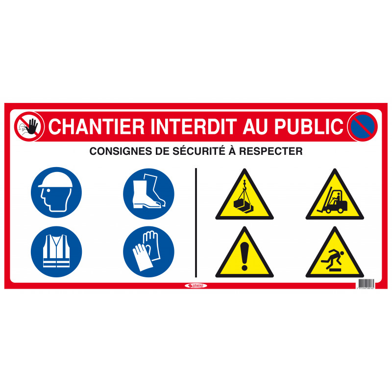 PANNEAU DE CHANTIER 10 EN 1 800X400mm TALIAPLAST | 620016