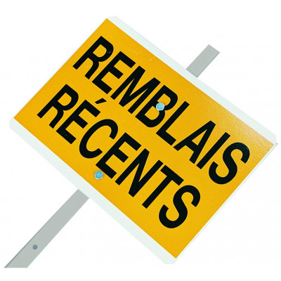 PIQUET "REMBLAIS RECENTS" AVEC FACE RETROREFLECHISSANTE TALIAPLAST | 520105