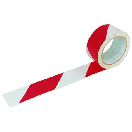 RUBAN ADHESIF ROUGE/BLANC 66MX50MM TALIAPLAST | 540402