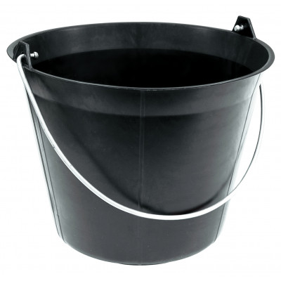 SEAU PLASTIQUE NOIR 11 LITRES Anse 5,3mm TALIAPLAST | 310103