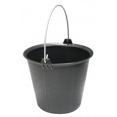 SEAU PRO RENFORCE A ERGOTS NOIR 13 L Anse 6,3mm TALIAPLAST | 310107