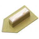 TALOCHE ABS 14x8CM POINTUE JAUNE TALIAPLAST | 300107