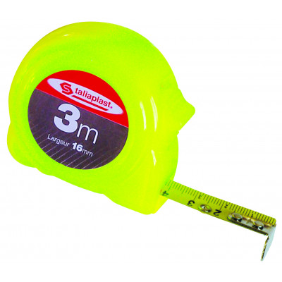 TRIPLE METRE BOITIER FLUO ROUGE 16MM TALIAPLAST | 490203