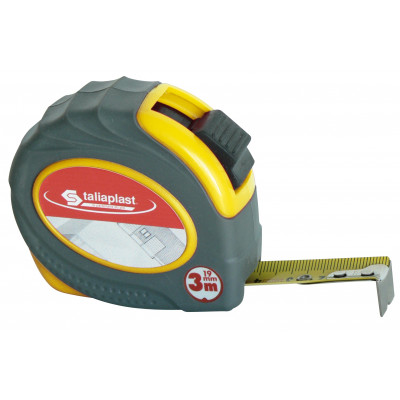 TRIPLE METRE BOITIER JAUNE BI-MATIERE 19MM TALIAPLAST | 490701